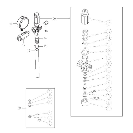 Safety Valve Assembly for Nilfisk