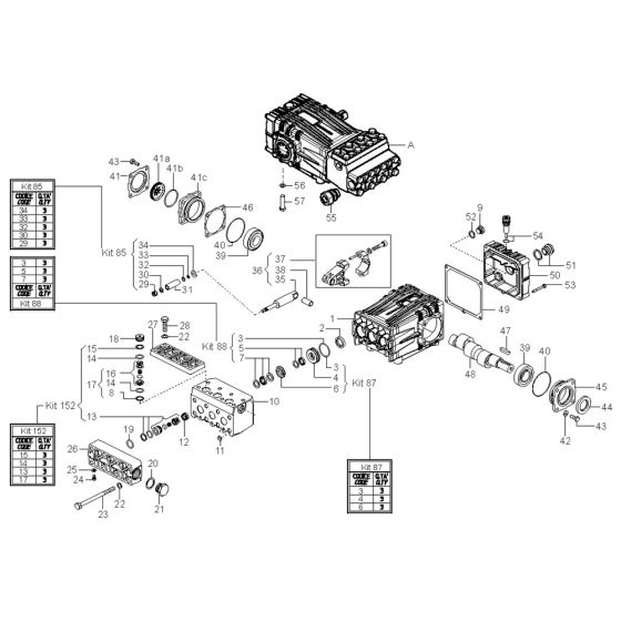 Pump Assembly for Nilfisk MC 9P