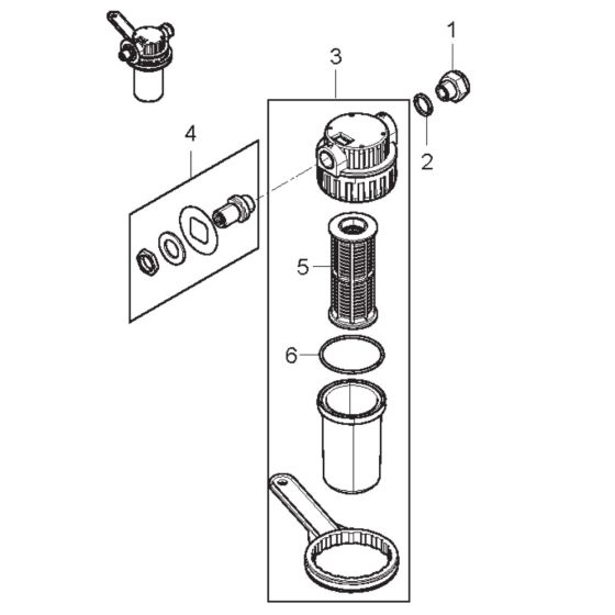 Water Inlet Assembly for Nilfisk