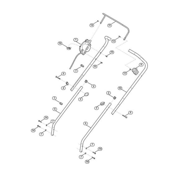Handle Assembly for Stihl/Viking