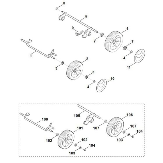 Chassis Assembly for Viking ME 545