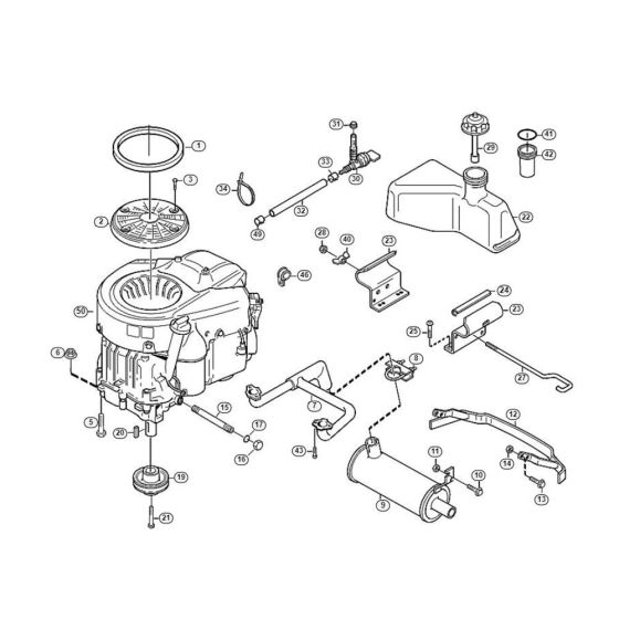 Engine for Stihl/Viking MF 890 PRO