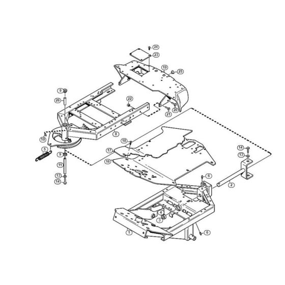 Frame for Stihl/Viking MF 890 PRO