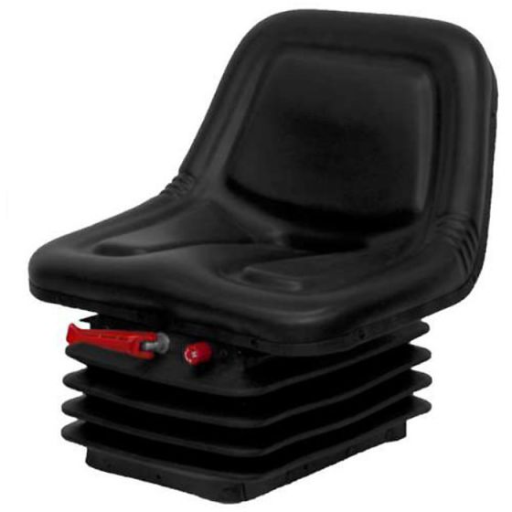 Mechanical Suspension Seat for Mini Excavators, PVC Trim, Adjustable