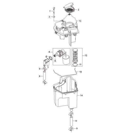 Water Break Tank Assembly