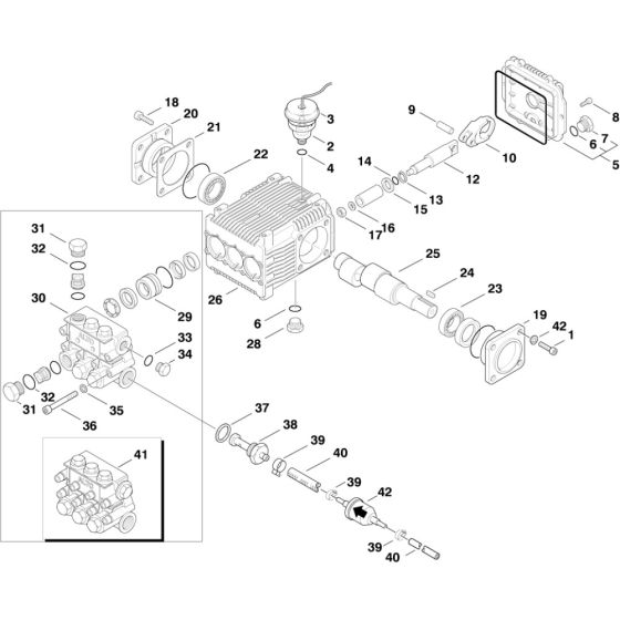 Pump Assembly for Nilfisk