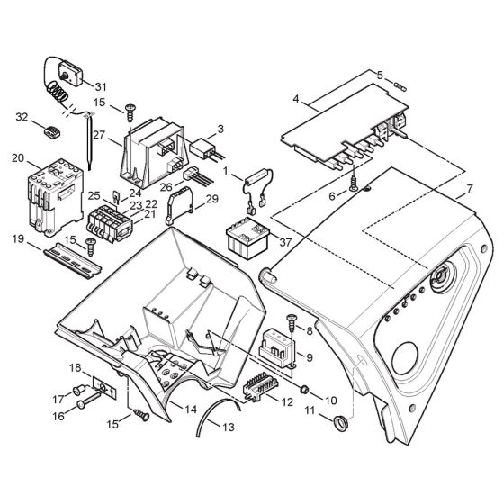 Electric Box Assembly for Nilfisk