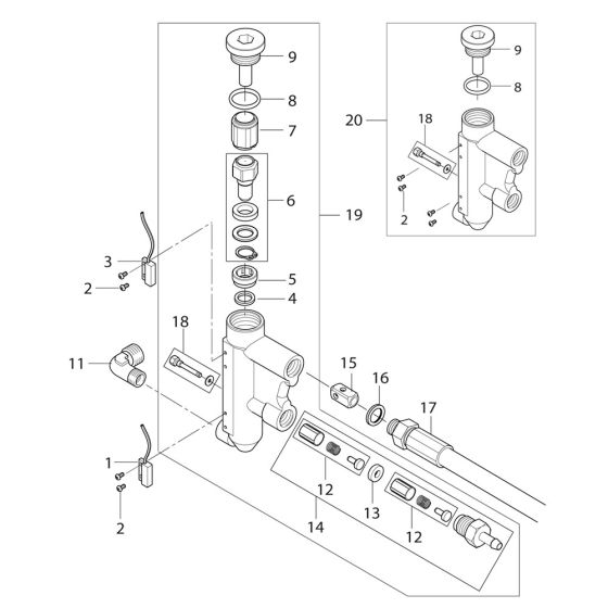Flow Control Assembly for Nilfisk