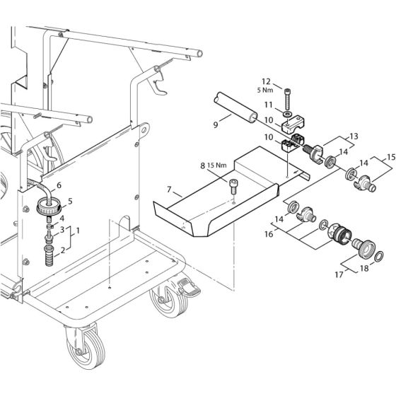 Water Inlet for Nilfisk MH 5M