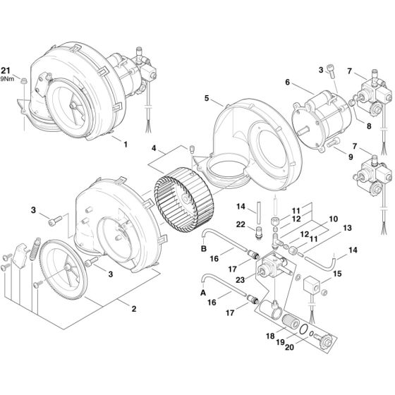 Fan Assembly for Nilfisk