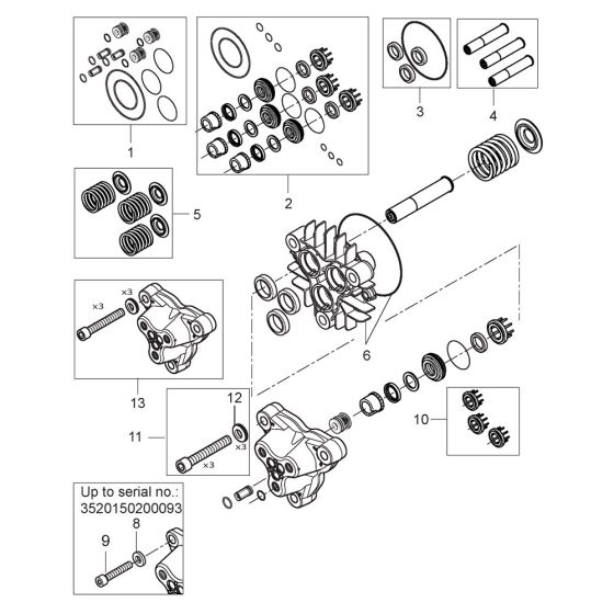 Pump Assembly for Nilfisk MH 5M