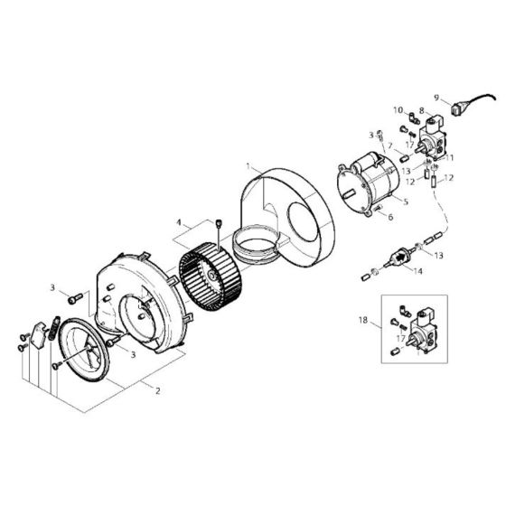 Fan for Nilfisk Pressure Washer