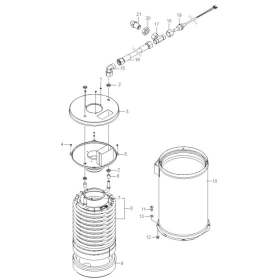 Boiler B5 for Nilfisk MH 6P
