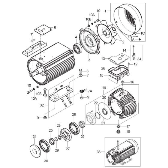 Motor for Nilfisk Pressure Washer