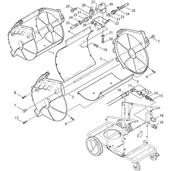Basket Assembly for Nilfisk MH 7P