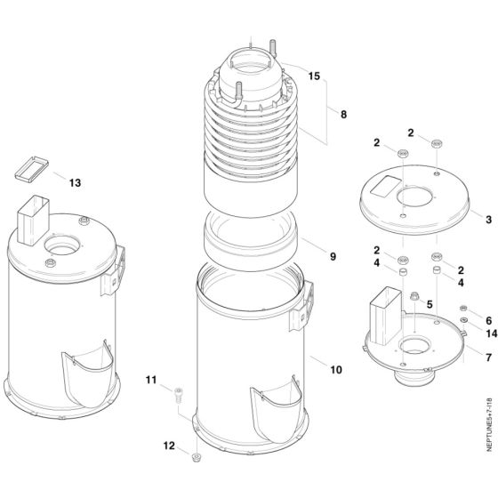 Boiler Assembly for Nilfisk MH 7P