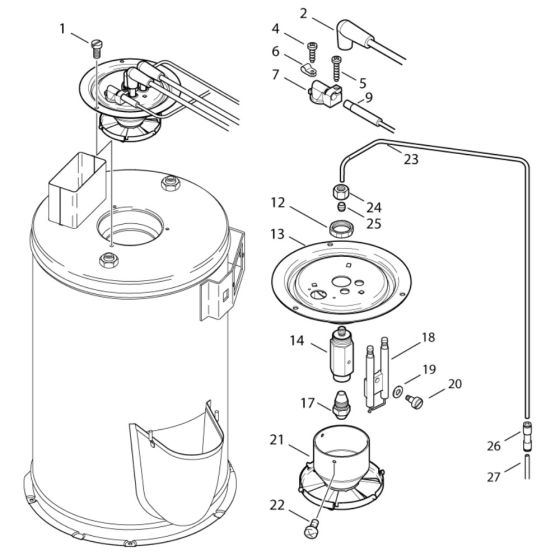 Burner Unit Assembly for Nilfisk