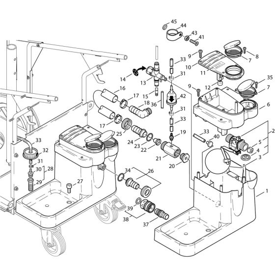 Water Break Tank Assembly