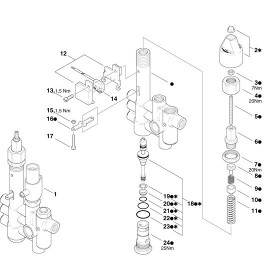 Control Safety Block for Nilfisk