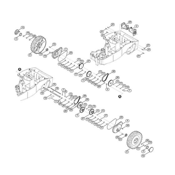Wheel Drive Assembly for Stihl/Viking