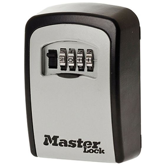 5401 Standard Wall Mounted Key Lock Box (Up To 3 Keys) - Black - Master Lock 5401EURD