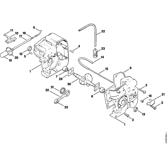 Crankcase Assembly for Stihl 012
