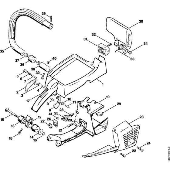 Handle Frame & Shroud for Stihl 041AV