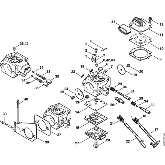 Carburetor for Stihl 046