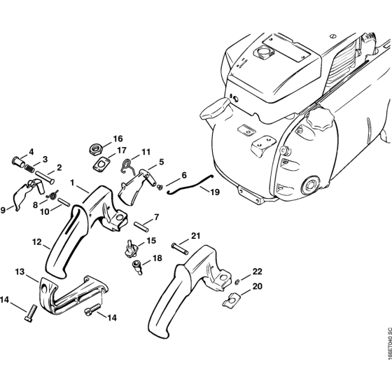 Handle Assembly for Stihl 090