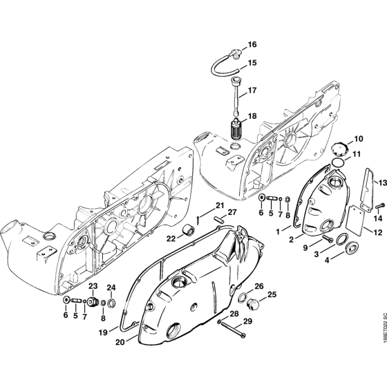 Tank & Gear Box Cover Assembly