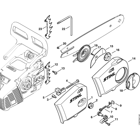 Chain Sprocket Cover for MS190T