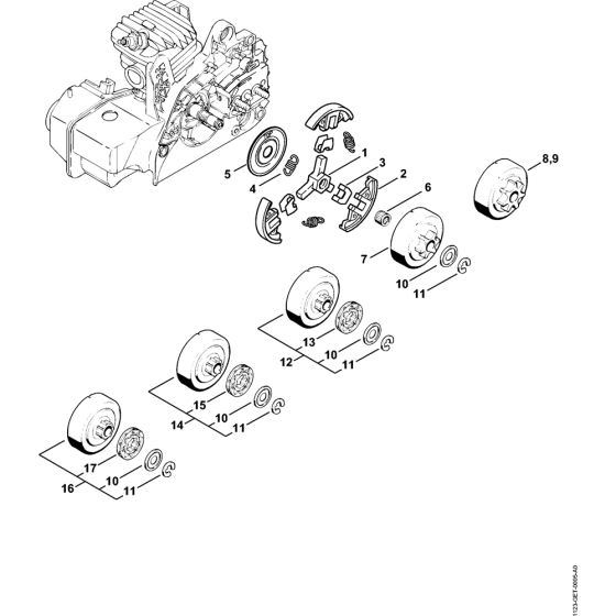 Clutch Assembly for Stihl MS230