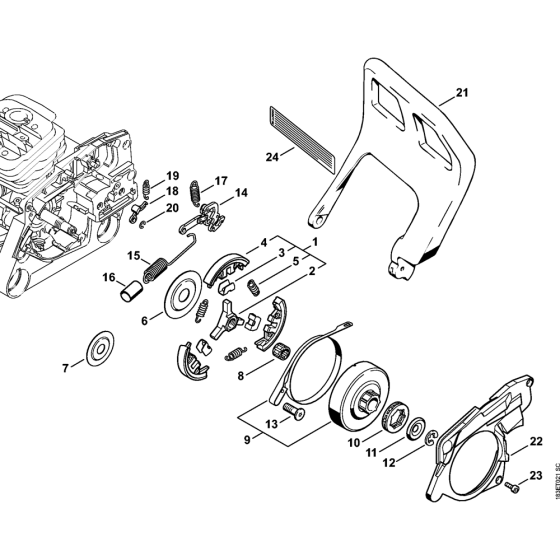 Chain Brake & Clutch for Stihl MS360C