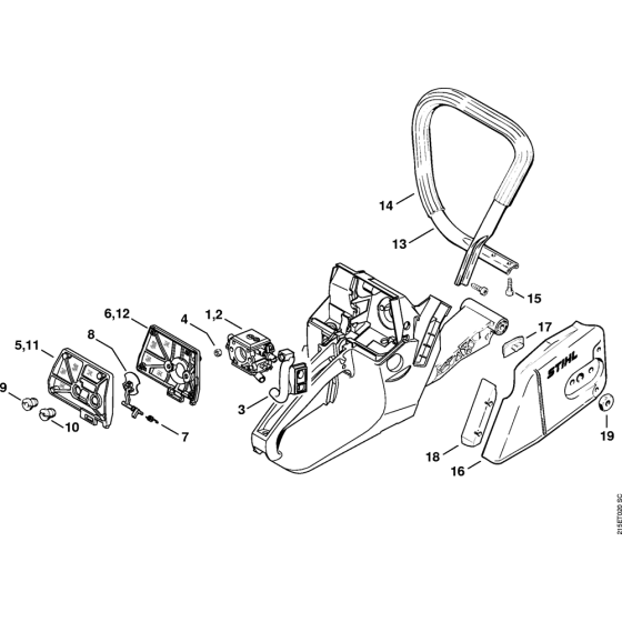 Air Filter & Handlebar for MS380