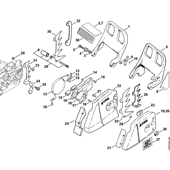 Chain Brake & Sprocket Cover