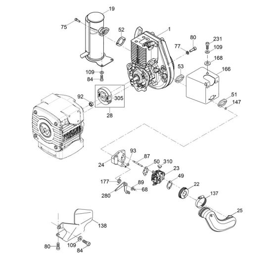 Air Duct, Muffler Assembly