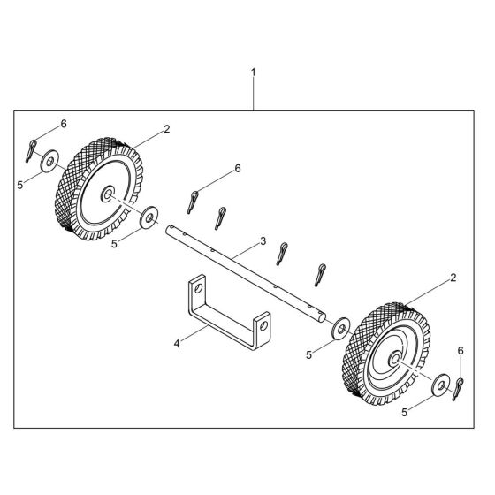 Wheel Assembly for Wacker MS64