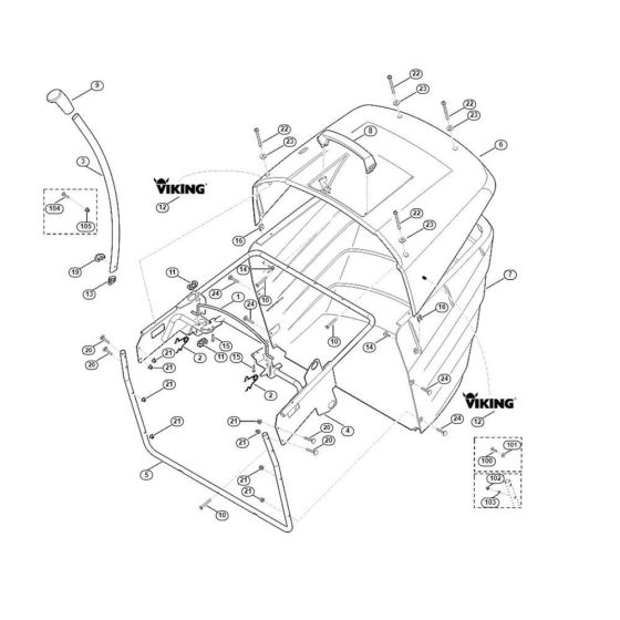 Grass Catcher Bag for MT 5097.0