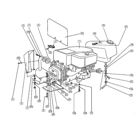 Engine for Stihl/Viking MT 640
