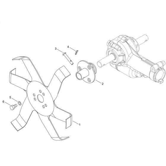 Cultivator Rotor for ECHO