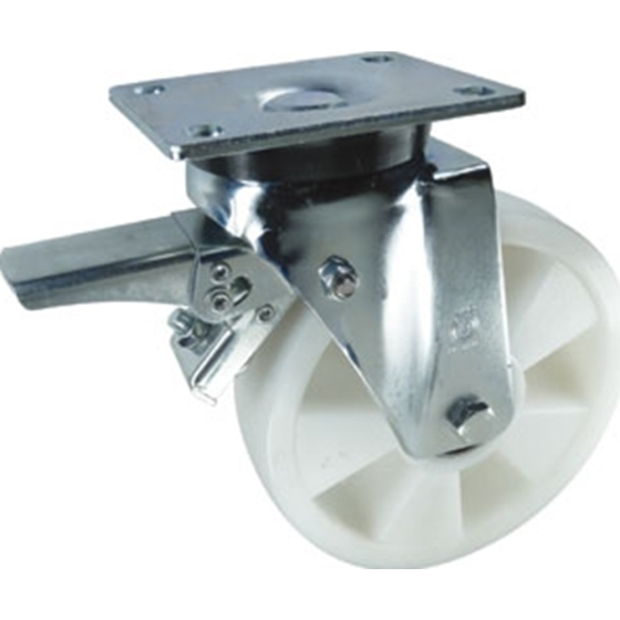 Nylon Wheel Braked Castor