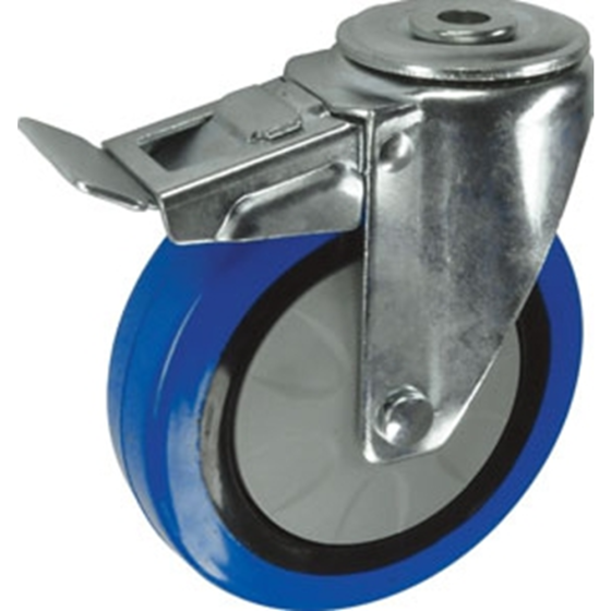 Rubber Tyre Braked Castor