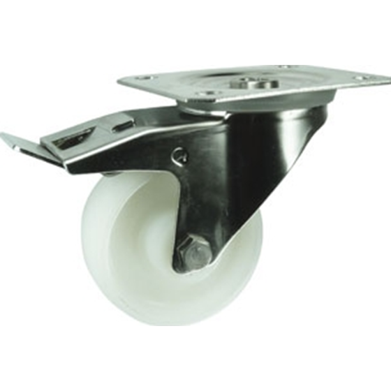 Nylon Wheel Braked Castor