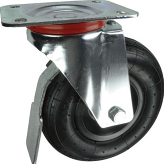 Pneumatic Tyre Braked Castor