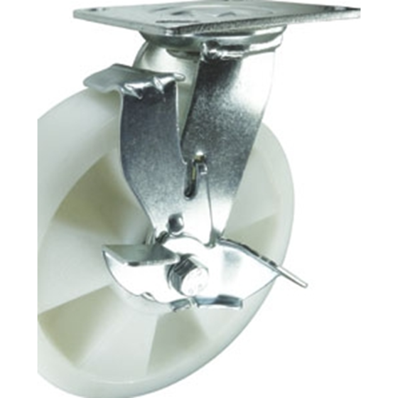 Nylon Wheel Braked Castor