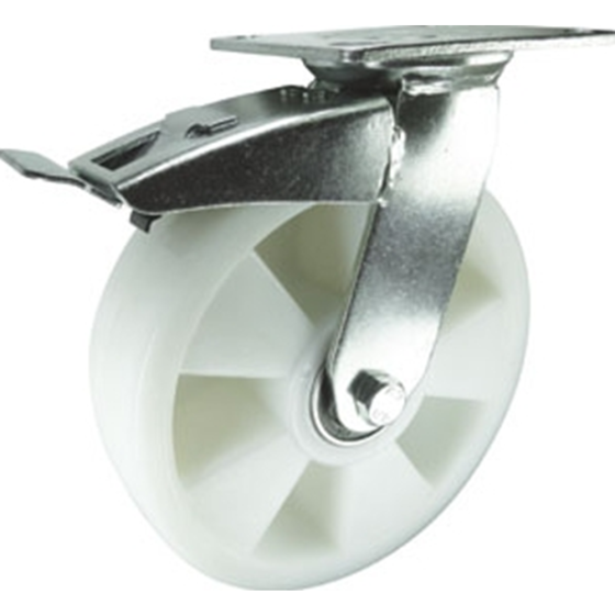 Nylon Wheel Braked Castor