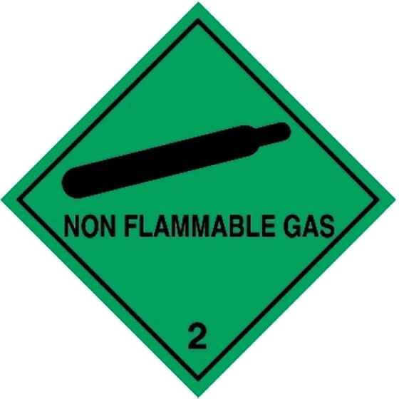 Non Flammable Gas Label
