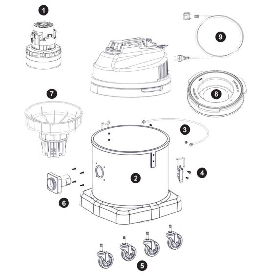 Numatic CV570 Assembly