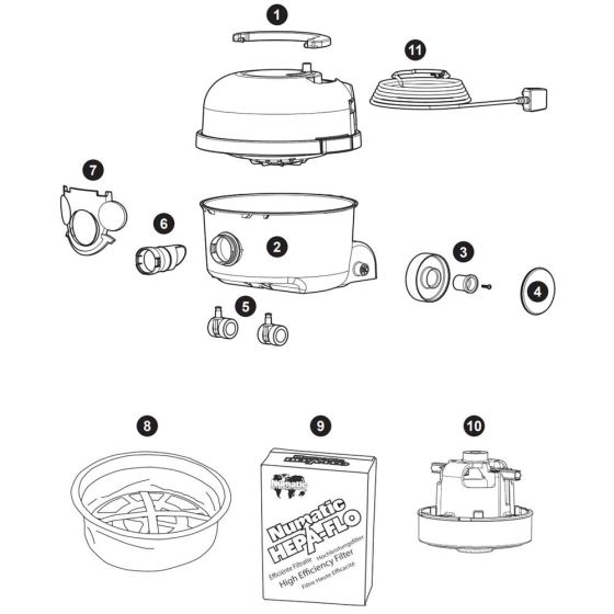 Numatic HVX160 Assembly