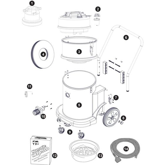 Numatic HZ900 Vacuum Assembly